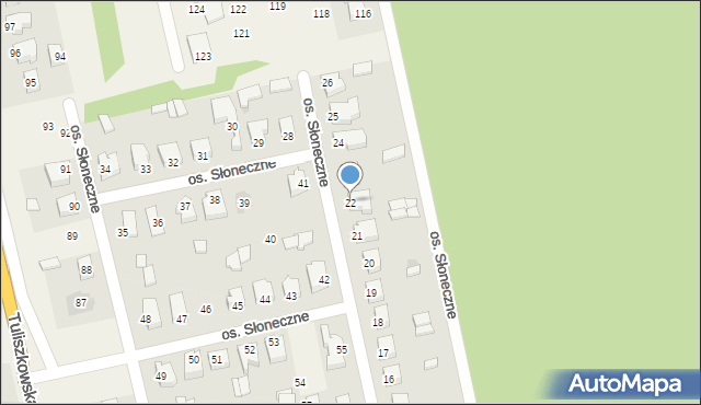 Żychlin, Osiedle Słoneczne, 22, mapa Żychlin