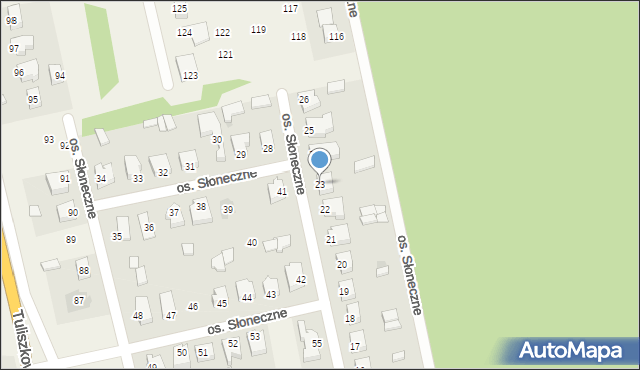 Żychlin, Osiedle Słoneczne, 23, mapa Żychlin