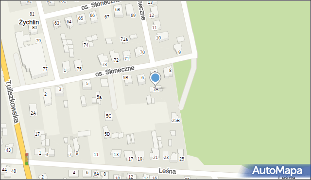 Żychlin, Osiedle Słoneczne, 7A, mapa Żychlin