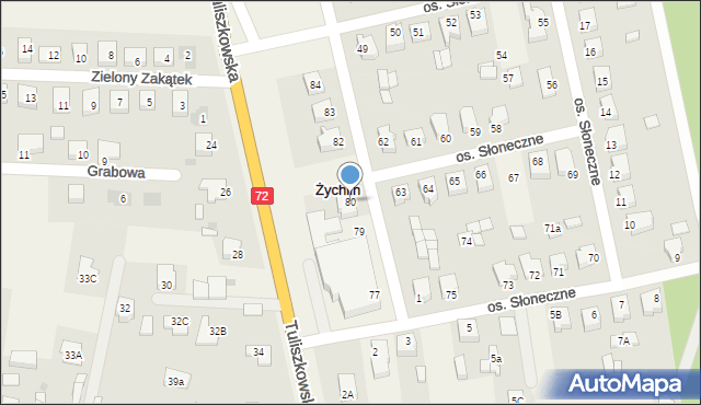 Żychlin, Osiedle Słoneczne, 80, mapa Żychlin
