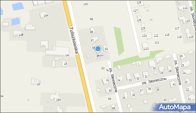 Żychlin, Osiedle Słoneczne, 95, mapa Żychlin