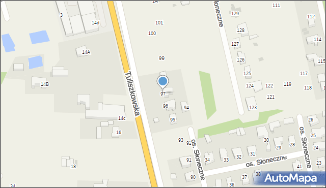 Żychlin, Osiedle Słoneczne, 97, mapa Żychlin