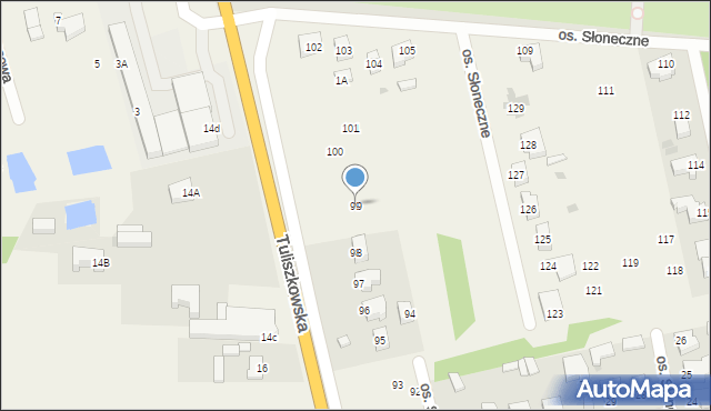Żychlin, Osiedle Słoneczne, 99, mapa Żychlin