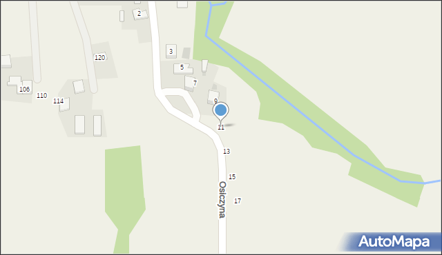 Zygodowice, Osiczyna, 11, mapa Zygodowice