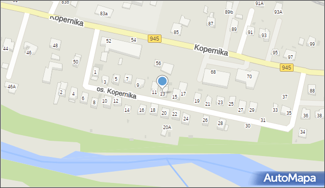 Żywiec, Osiedle Kopernika Mikołaja, 13, mapa Żywiec