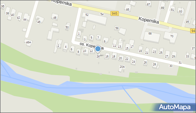 Żywiec, Osiedle Kopernika Mikołaja, 14, mapa Żywiec