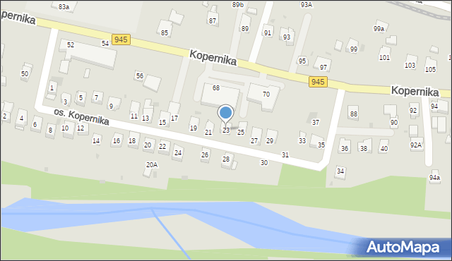 Żywiec, Osiedle Kopernika Mikołaja, 23, mapa Żywiec