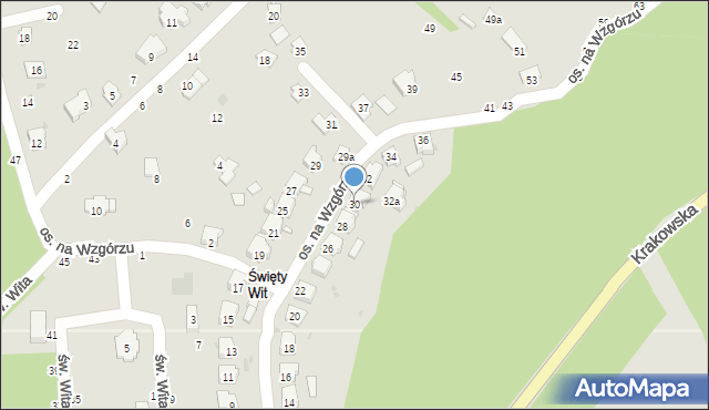 Żywiec, Osiedle na Wzgórzu, 30, mapa Żywiec