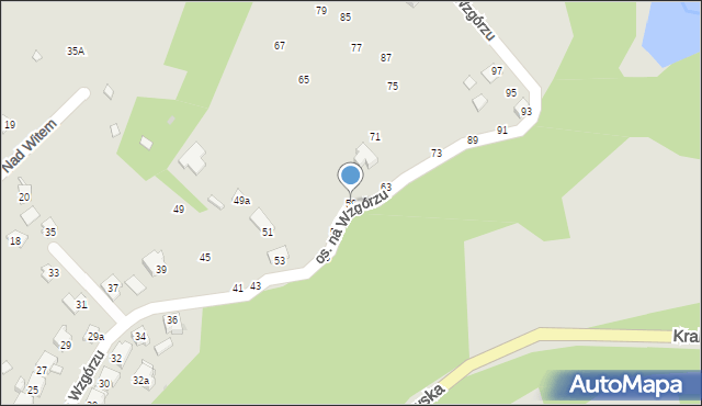 Żywiec, Osiedle na Wzgórzu, 59, mapa Żywiec