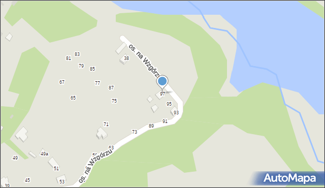 Żywiec, Osiedle na Wzgórzu, 97, mapa Żywiec