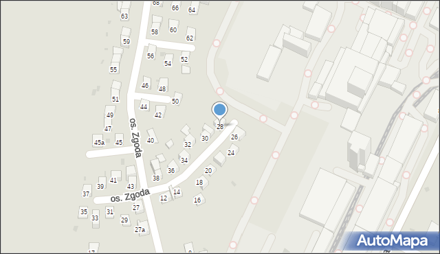 Żywiec, Osiedle Zgoda, 28, mapa Żywiec