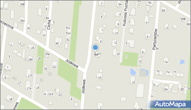 Brwinów, Otrębuska, 56F, mapa Brwinów