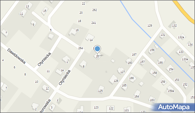 Gniewomirowice, Otyniecka, 10, mapa Gniewomirowice