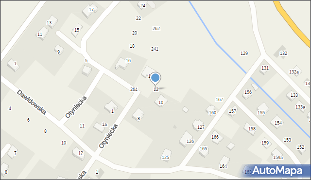 Gniewomirowice, Otyniecka, 12, mapa Gniewomirowice