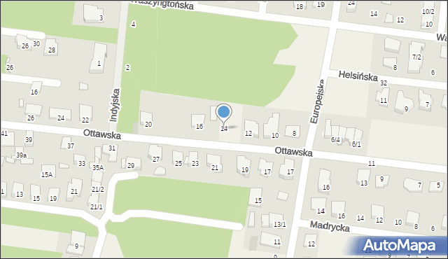 Grabówka, Ottawska, 14, mapa Grabówka