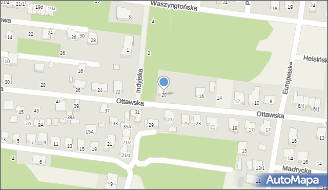 Grabówka, Ottawska, 20, mapa Grabówka