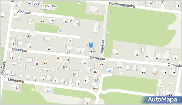 Grabówka, Ottawska, 22, mapa Grabówka