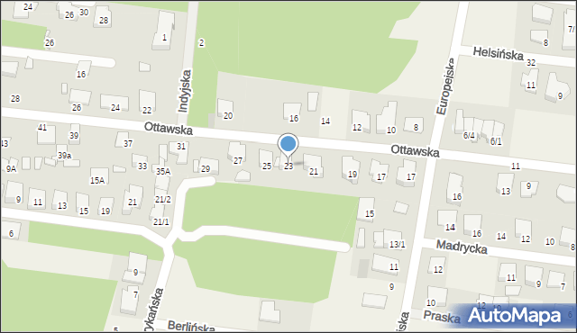 Grabówka, Ottawska, 23, mapa Grabówka