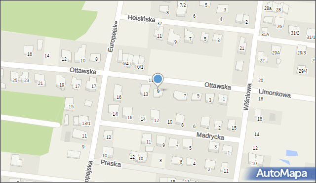 Grabówka, Ottawska, 9, mapa Grabówka