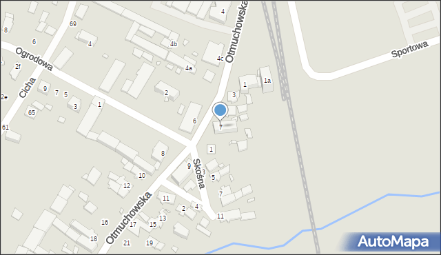 Grodków, Otmuchowska, 7, mapa Grodków