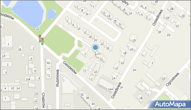 Józefosław, Ottawy, 3, mapa Józefosław