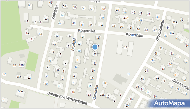 Karczew, Otwocka, 23, mapa Karczew
