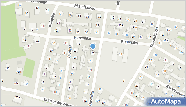 Karczew, Otwocka, 25, mapa Karczew