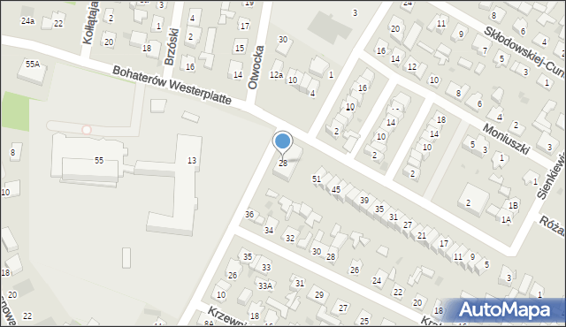 Karczew, Otwocka, 28, mapa Karczew