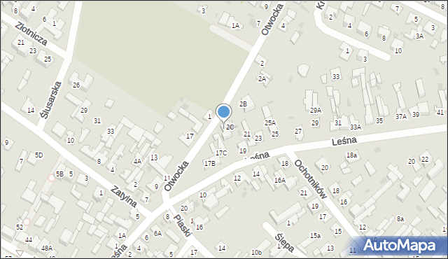 Karczew, Otwocka, 2D, mapa Karczew