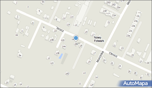 Kielce, Otrocz, 16b, mapa Kielc