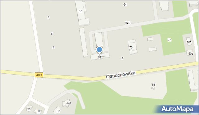 Nysa, Otmuchowska, 68, mapa Nysy