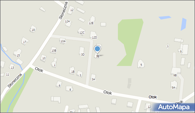 Ostrołęka, Otok, 3B, mapa Ostrołęka