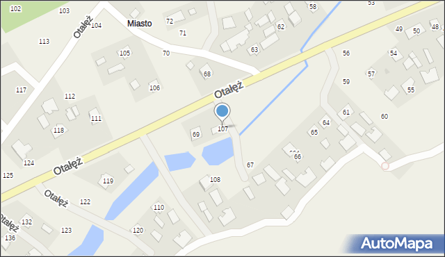 Otałęż, Otałęż, 107, mapa Otałęż
