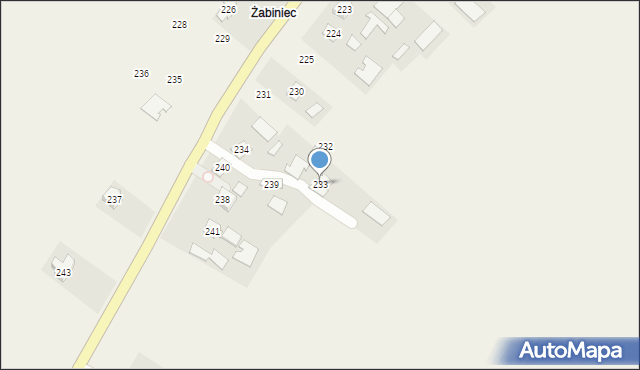 Otałęż, Otałęż, 233, mapa Otałęż