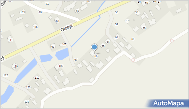 Otałęż, Otałęż, 66A, mapa Otałęż