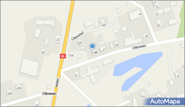Otłowiec, Otłowiec, 20, mapa Otłowiec