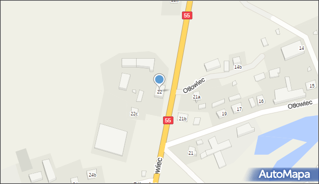 Otłowiec, Otłowiec, 22, mapa Otłowiec