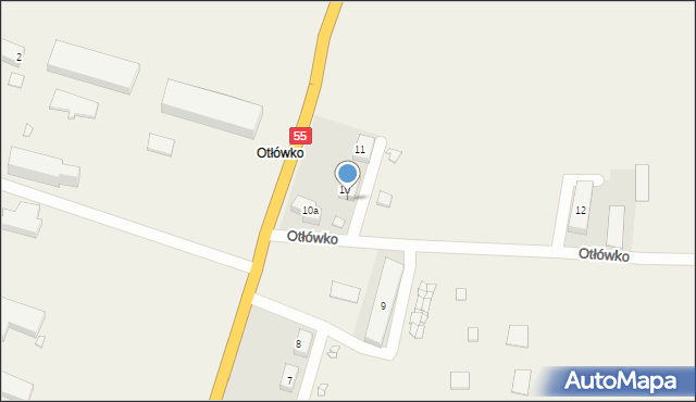 Otłówko, Otłówko, 10/1, mapa Otłówko