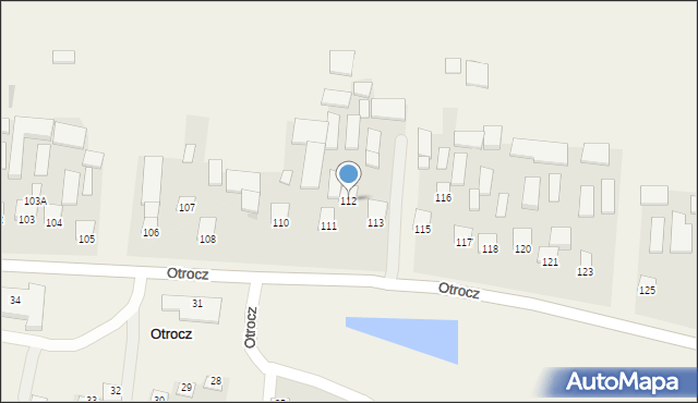 Otrocz, Otrocz, 112, mapa Otrocz