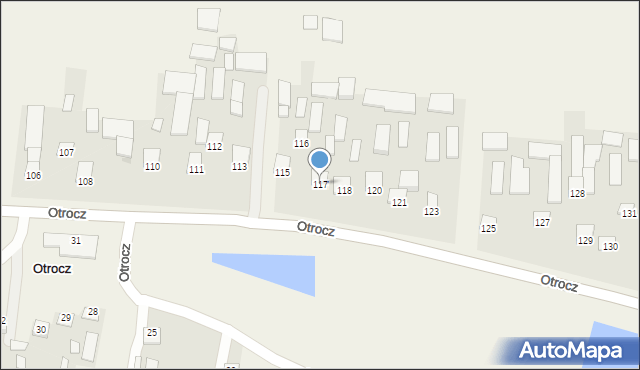 Otrocz, Otrocz, 117, mapa Otrocz