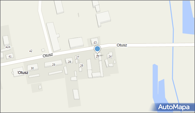 Otusz, Otusz, 25, mapa Otusz