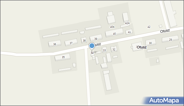 Otusz, Otusz, 34, mapa Otusz