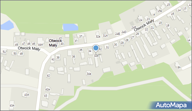 Otwock Mały, Otwock Mały, 32b, mapa Otwock Mały