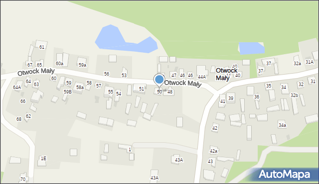 Otwock Mały, Otwock Mały, 50, mapa Otwock Mały