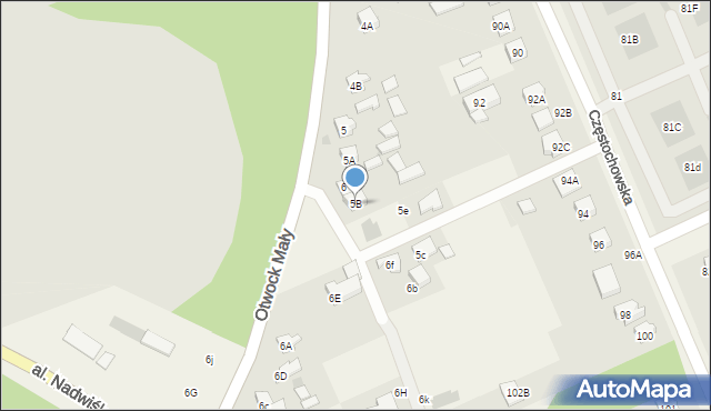 Otwock Mały, Otwock Mały, 5B, mapa Otwock Mały
