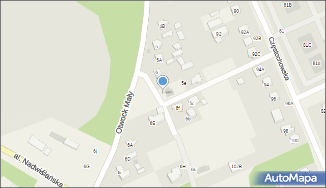 Otwock Mały, Otwock Mały, 5d, mapa Otwock Mały