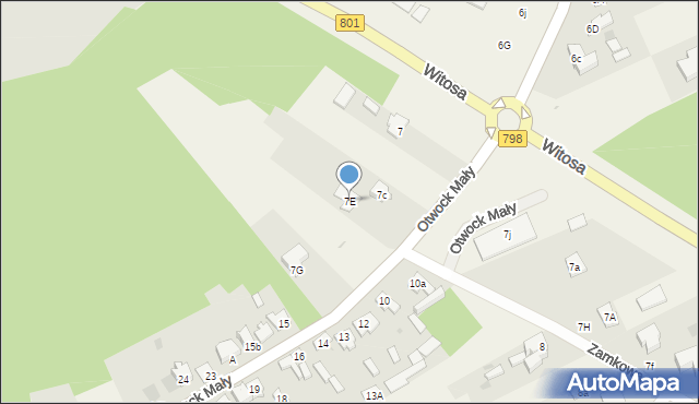 Otwock Mały, Otwock Mały, 7E, mapa Otwock Mały