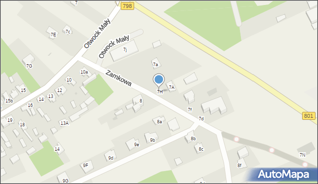 Otwock Mały, Otwock Mały, 7H, mapa Otwock Mały