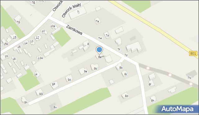 Otwock Mały, Otwock Mały, 8a, mapa Otwock Mały