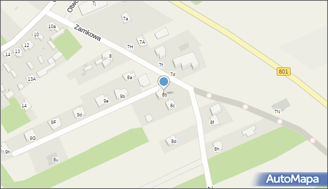 Otwock Mały, Otwock Mały, 8b, mapa Otwock Mały